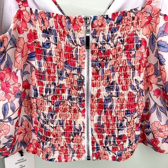 NWT Kendall and Kylie Corsage Cami Crop Top Size XL - Picture 3 of 10
